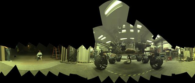 NASA image: Test Rover at JPL During Preparation for Mars Rover Low-Angle Selfie