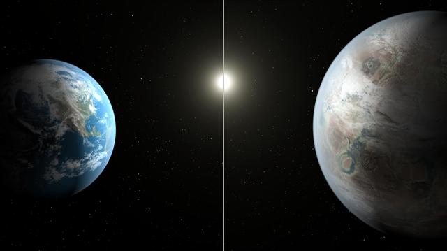 NASA image: Earth Bigger, Older Cousin Artist Concept