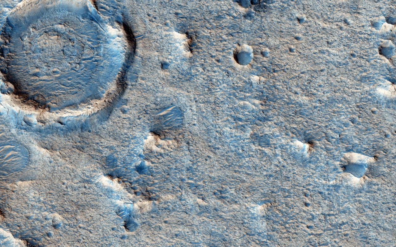 Oxia Planum is an ancient Noachian epoch terrain situated to the east of Chryse Planitia at about 18 degrees north. This image from NASA Mars Reconnaissance Orbiteris of a proposed ExoMars Landing Site.