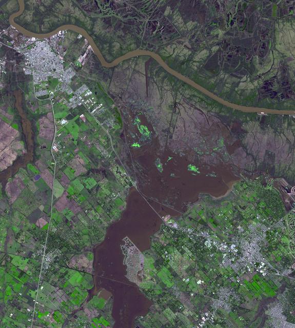 NASA image: NASA Spacecraft Tracks Argentine Flooding