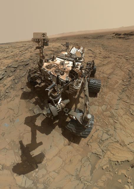 NASA image: Curiosity Self-Portrait at Big Sky Drilling Site