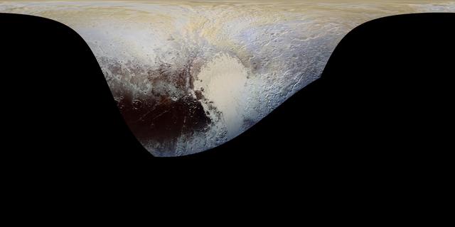 NASA image: Pluto in Extended Color