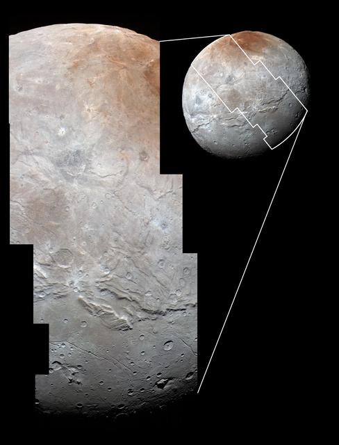 NASA image: Charon in Detail