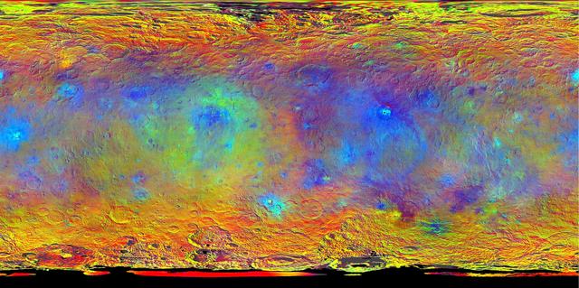 NASA image: Hints at Ceres Composition from Color