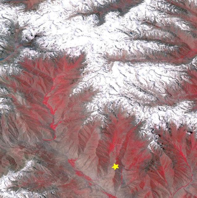 NASA image: Earthquake in Hindu Kush Region, Afghanistan