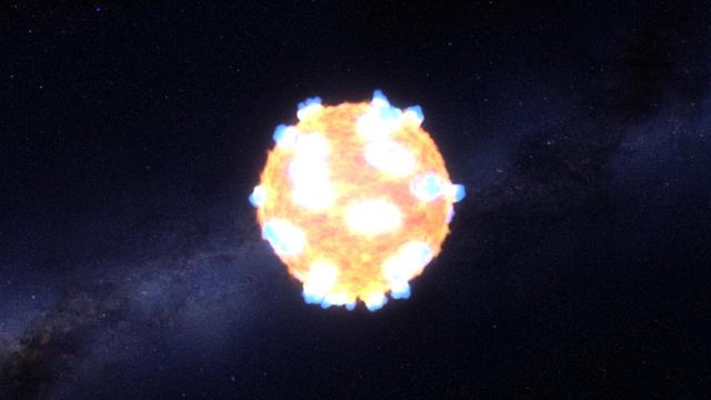 Caught: A Supernova Shock Breakout Artist Concept