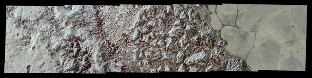 NASA image: Pluto Close-up, Now in Color