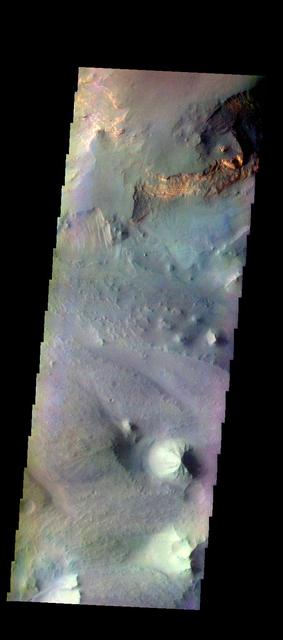 NASA image: Eos Chasma - False Color