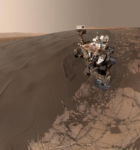 NASA image: Curiosity Self-Portrait at Martian Sand Dune