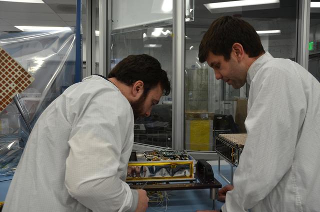 NASA image: MarCO CubeSat Engineers 3