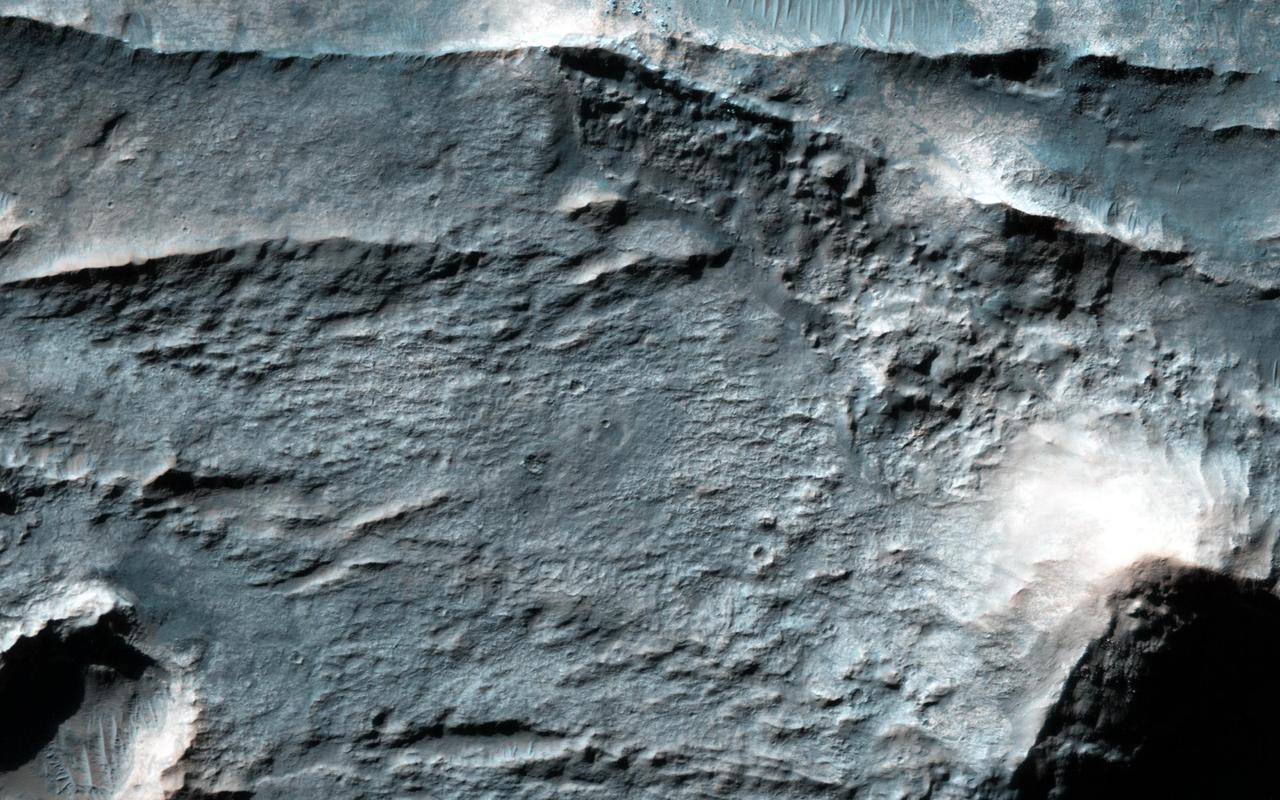 The Eridania Basin is thought to have once contained a large sea. This image from NASA Mars Reconnaissance Orbiter spacecraft shows the Gorgonum Basin, which lies along the eastern edge of Eridania.