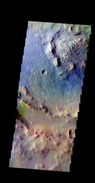 NASA image: Martin Crater - False Color
