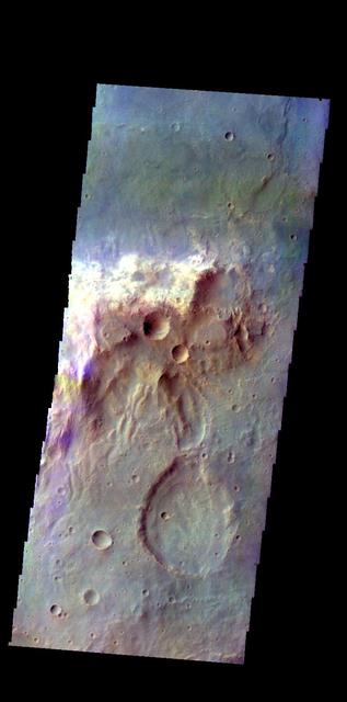 NASA image: Tyrrhena Terra - False Color