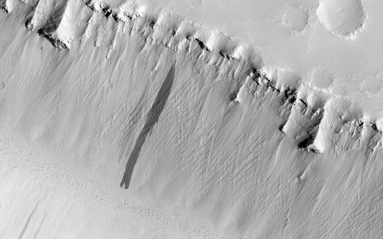 Troughs in Elysium Fossae