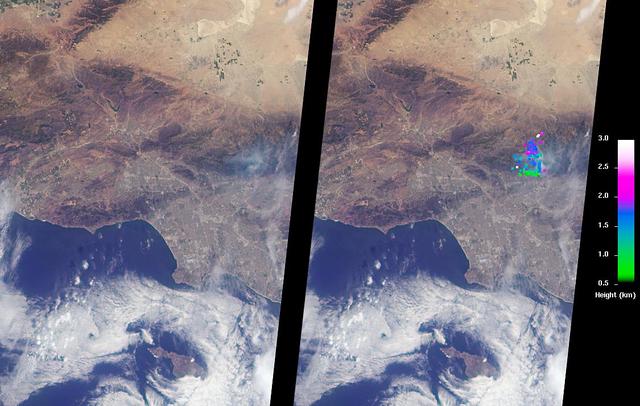 NASA image: Southern California Wildfires Observed by NASA MISR