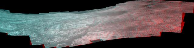 NASA image: Mars Rover Opportunity Panorama of Marathon Valley Stereo