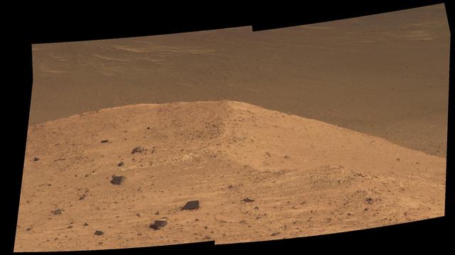 Spirit Mound at Edge of Endeavour Crater, Mars