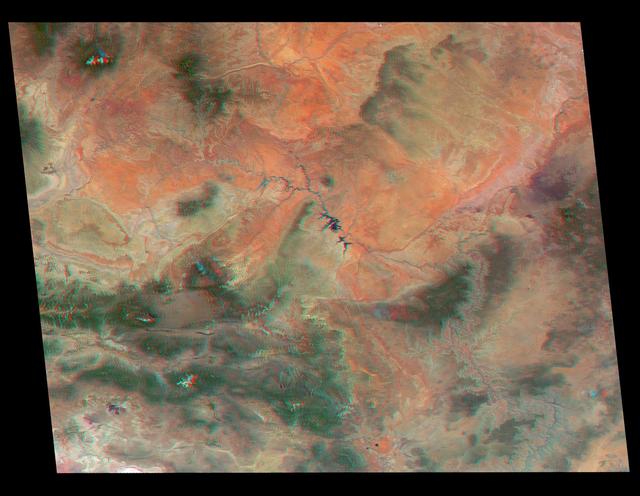 America National Parks Viewed in 3D by NASA MISR Anaglyph 1