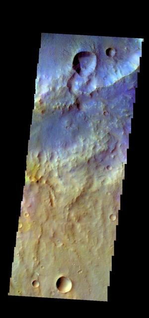 NASA image: Terra Cimmeria - False Color