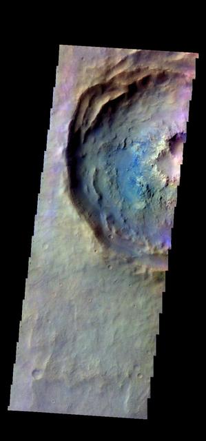 NASA image: Noachis Terra Crater - False Color