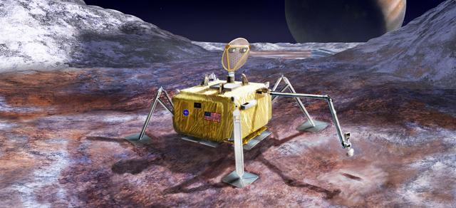 NASA image: Europa Lander Mission Concept (Artist Rendering)
