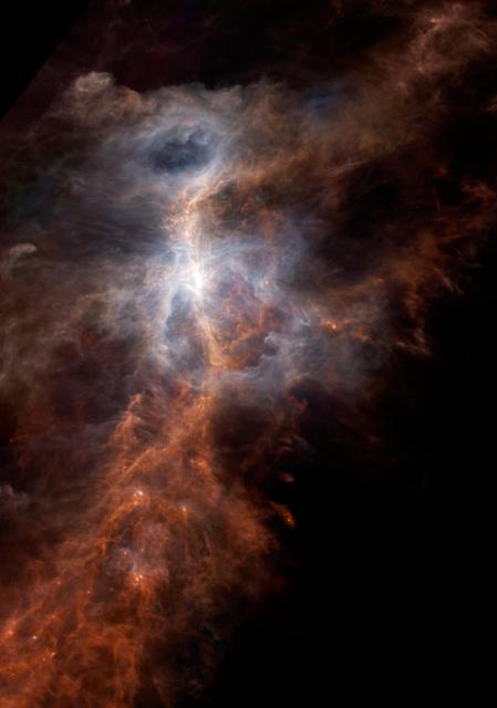 NASA image: Ionized Carbon Atoms in Orion