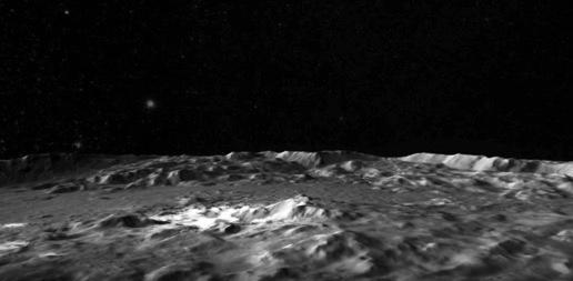 This frame from a video shows a flyover of the intriguing crater named Occator on dwarf planet Ceres. Occator is home to Ceres brightest area. Occator is home to Ceres' brightest area. It may have been produced by upwelling of salt-rich liquids after the impact that formed the crater.  The animated flyover includes topographic and enhanced-color views of the crater, highlighting the central dome feature. The central area has been named Cerealia Facula. Occator's secondary group of bright spots is called Vinalia Faculae.   A video is available at http://photojournal.jpl.nasa.gov/catalog/PIA21080