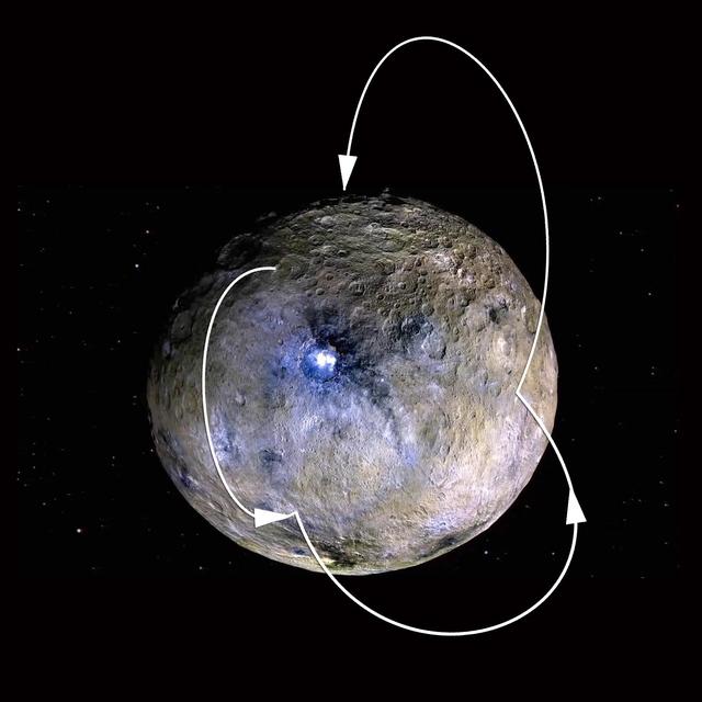 NASA image: Water Molecule Hops on Ceres