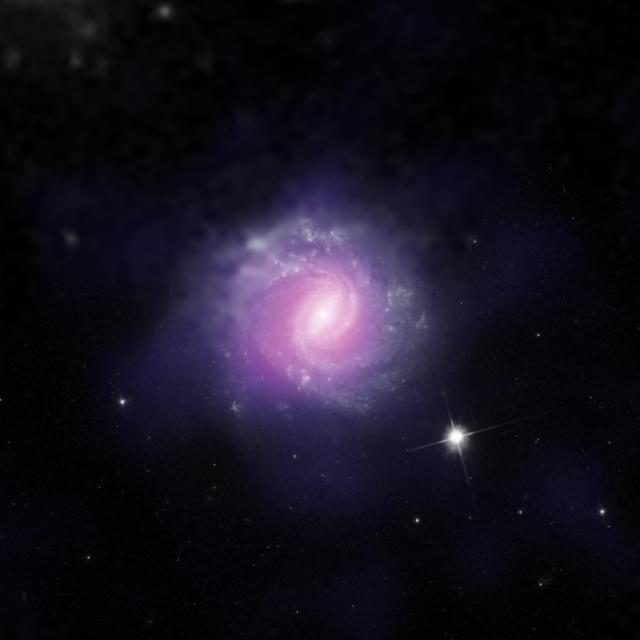 NASA image: Galaxy IC 3639 with Obscured Active Galactic Nucleus