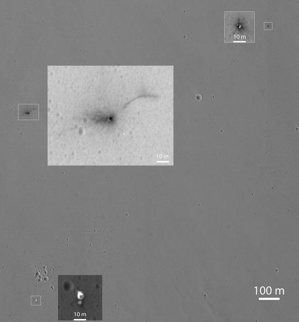 NASA image: Closer Look at Schiaparelli Impact Site on Mars