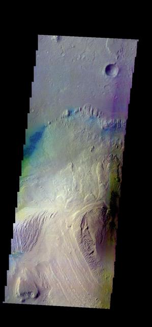 NASA image: Gale Crater - False Color