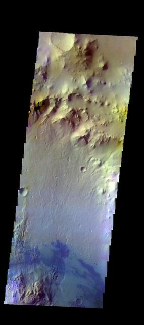 NASA image: Gale Crater - False Color