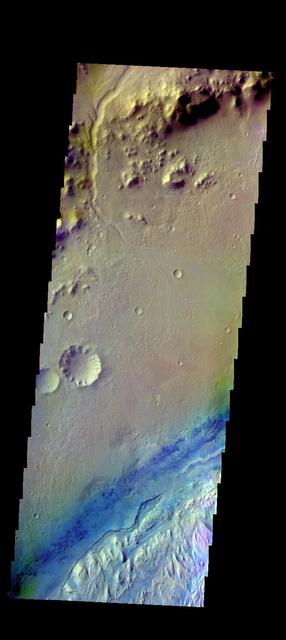 NASA image: Gale Crater - False Color