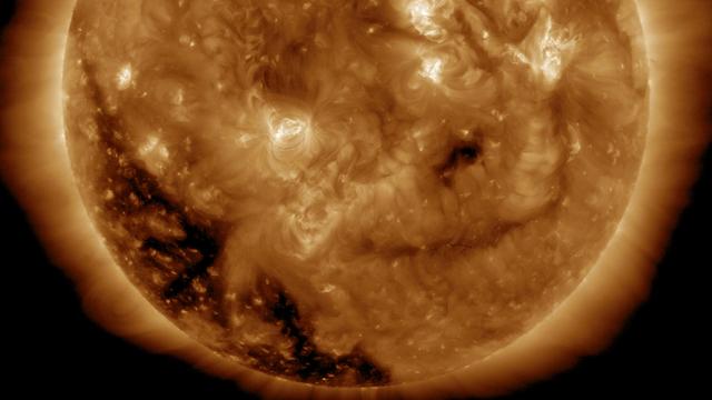 NASA image: Coronal Hole Coming Around