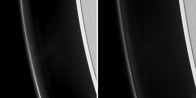 NASA image: Hardy Objects in Saturn F Ring