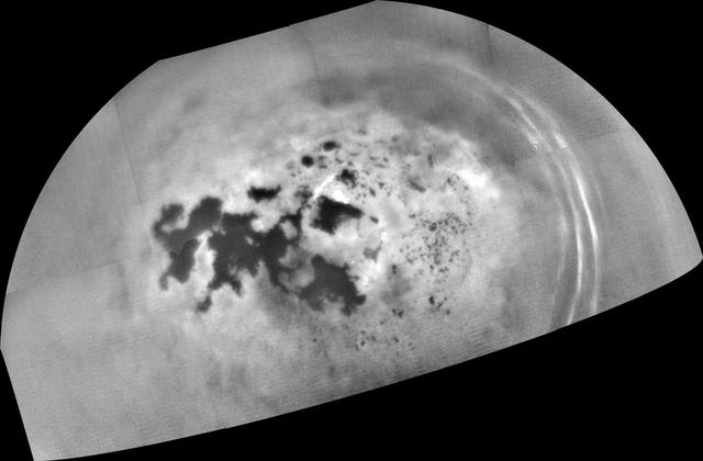 NASA image: Titan: Kraken and Ligeia In Sharper Focus