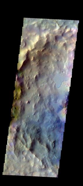 Elorza Crater - False Color
