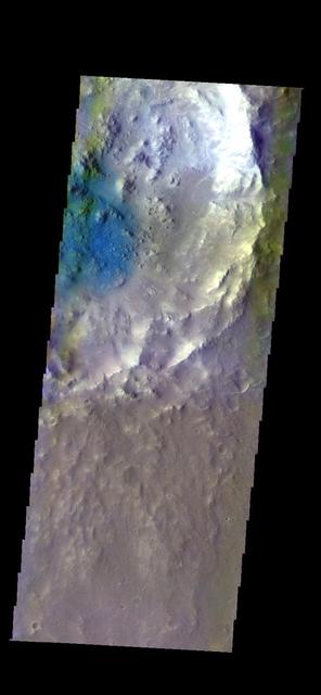 NASA image: Arabia Terra Crater - False Color
