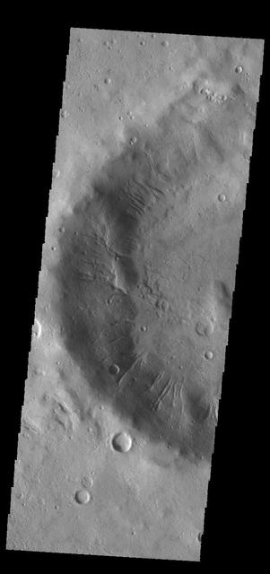 NASA image: Crater Gullies