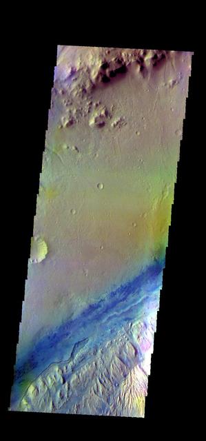 NASA image: Gale Crater - False Color