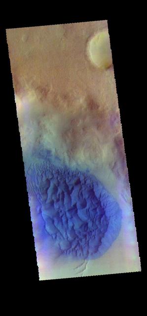 Crater Dunes - False Color