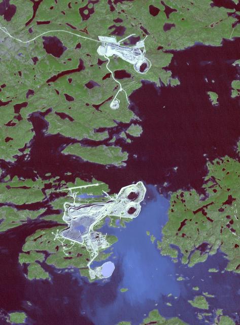 NASA image: Diavik Mine, Canada