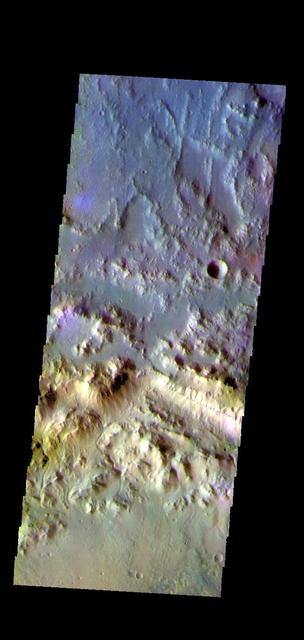NASA image: Horowitz Crater - False Color