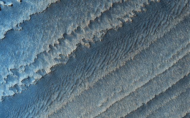 NASA image: Layers in Galle Crater