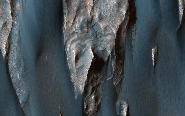 Windblown Sand in Ganges Chasma