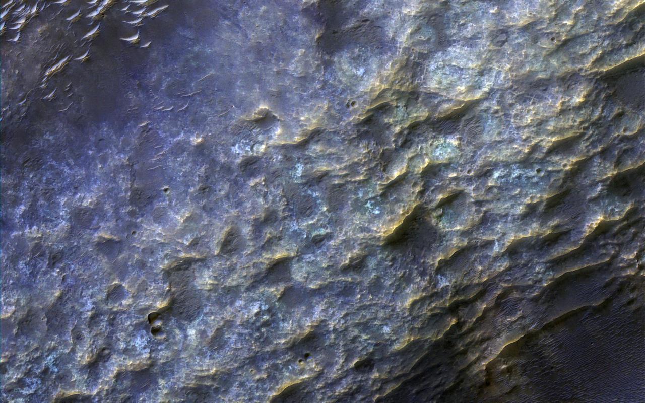 Most of the oldest terrains on Mars have eroded into branching valleys, as seen here in by NASA's Mars Reconnaisance Orbiter, much like many land regions of Earth are eroded by rain and snowmelt runoff. This is the primary evidence for major climate change on Mars billions of years ago. How the climate of Mars could have supported a warmer and wetter environment has been the subject of scientific debates for 40 years. A full-resolution enhanced color closeup reveals details in the bedrock and dunes on the valley floor (upper left). The bedrock of ancient Mars has been hardened and cemented by groundwater. https://photojournal.jpl.nasa.gov/catalog/PIA21630