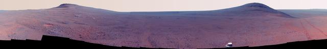 Panorama Above 'Perseverance Valley' (Enhanced Color)