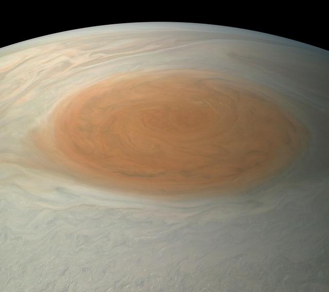 NASA image: Jupiter's Great Red Spot in True Color