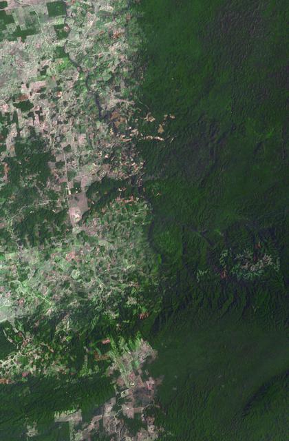 NASA image: Belize-Guatemala Border