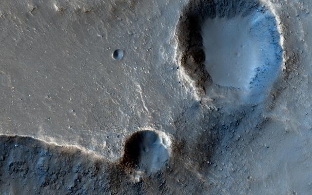 NASA image: The Case of the Missing Crater Rim